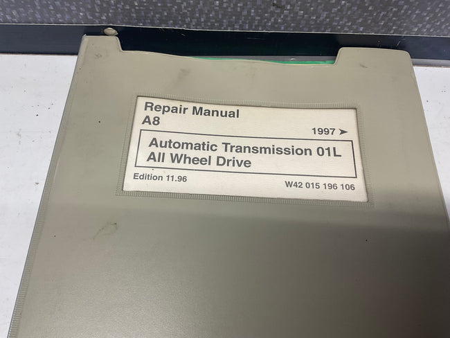 1996-01 A8 Automatic Transmission 01L Repair Manual W42015196106