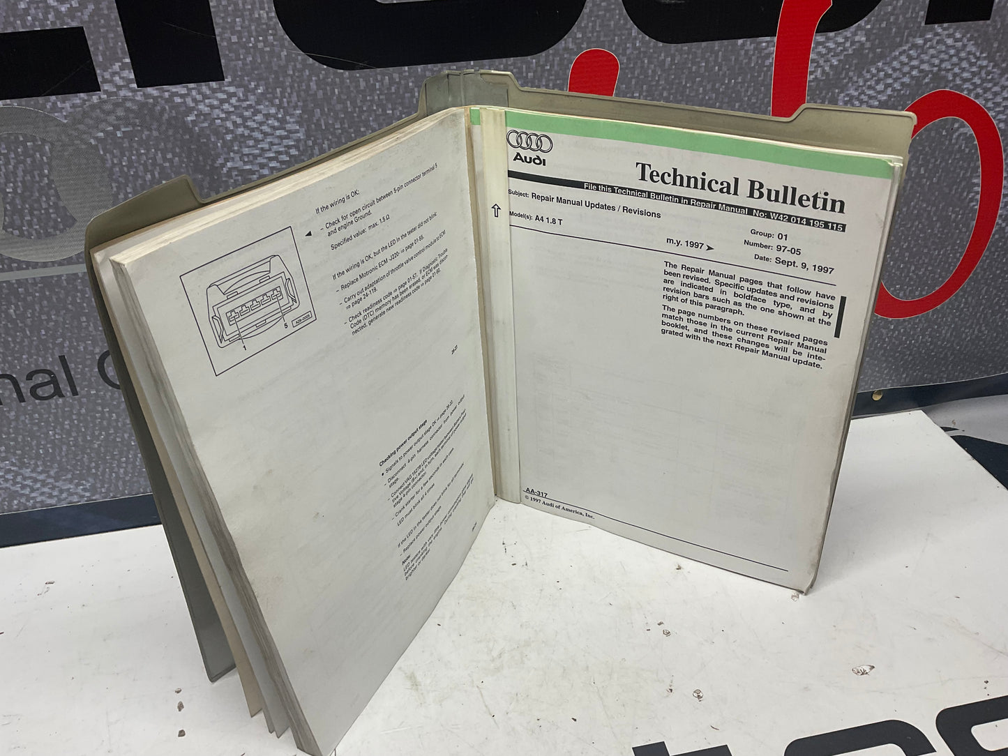 1996-01 AEB 1.8L 5V Turbo OBD II Fuel/Injection Repair Manual W42014195115