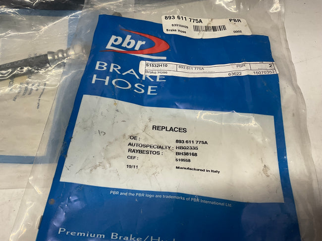 Rear Brake Hose Set Outer NEW 893611775A  B3  B4