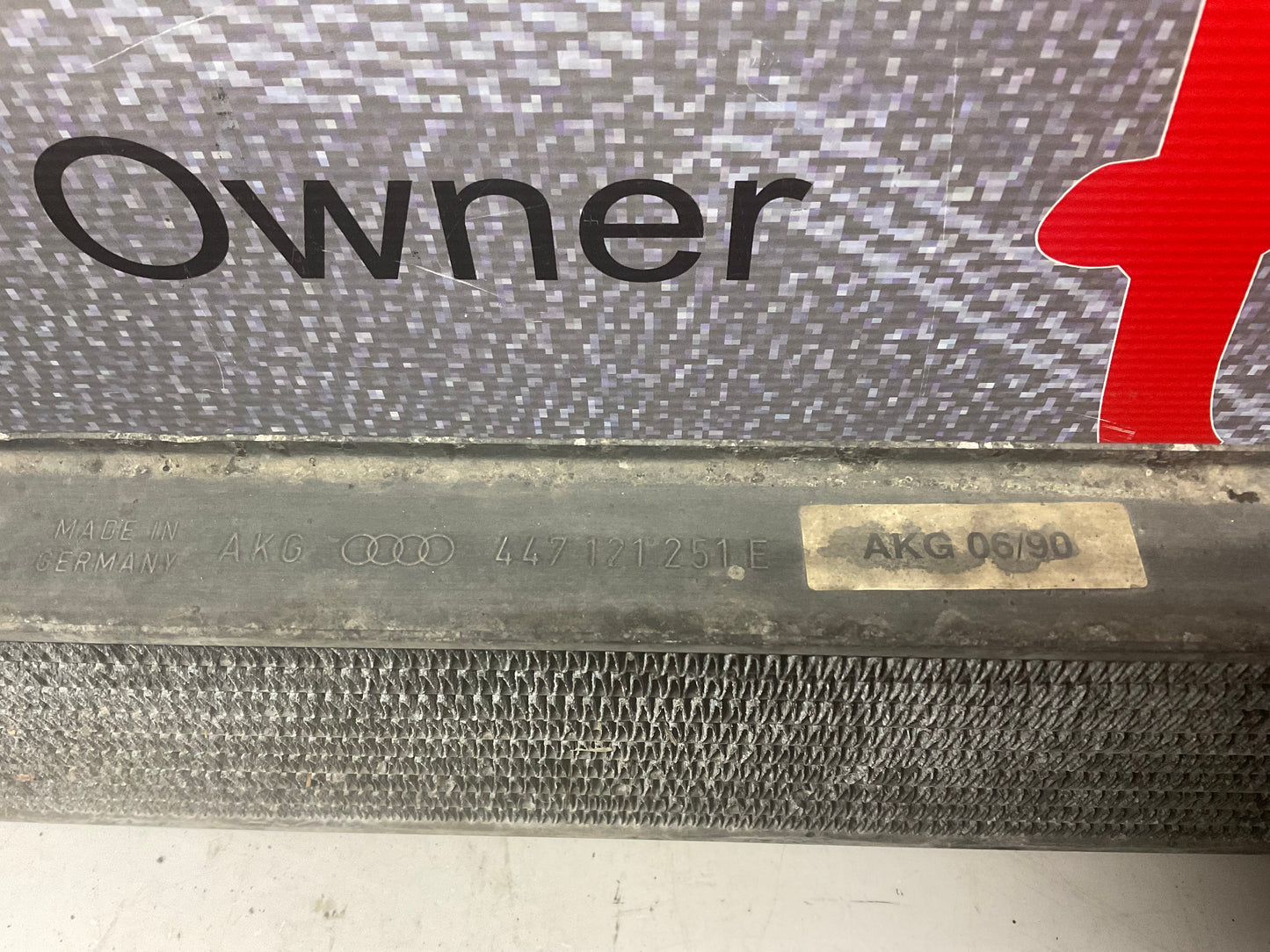 Auxiliary Lower Radiator 447121251E  C3  20V