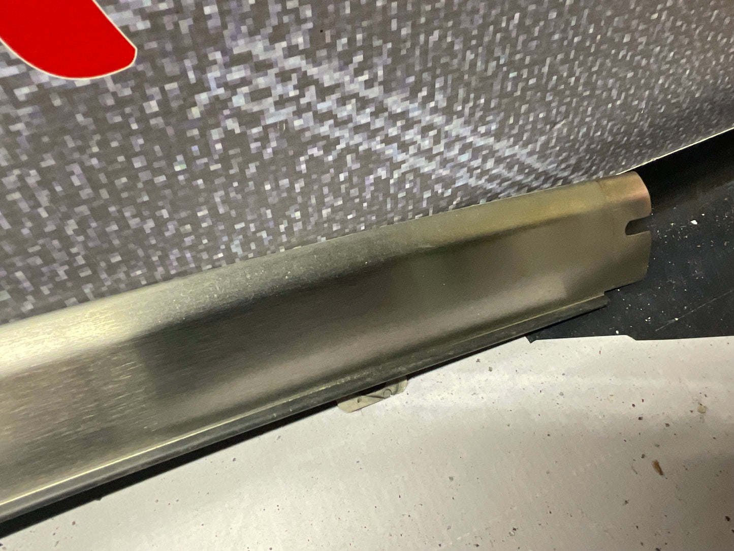 Front Bumper Center Top Metal Trim 811807243C  B2