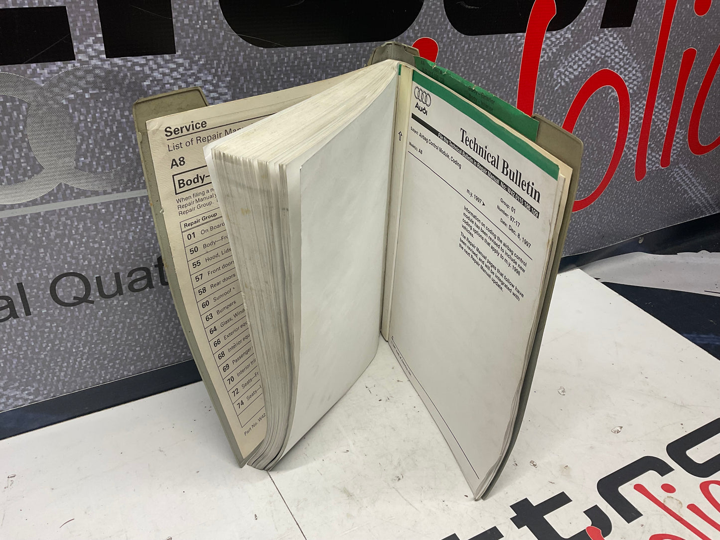 1997-2000 A8 Exterior & Interior Body Repair Manual W42015196109A  D2