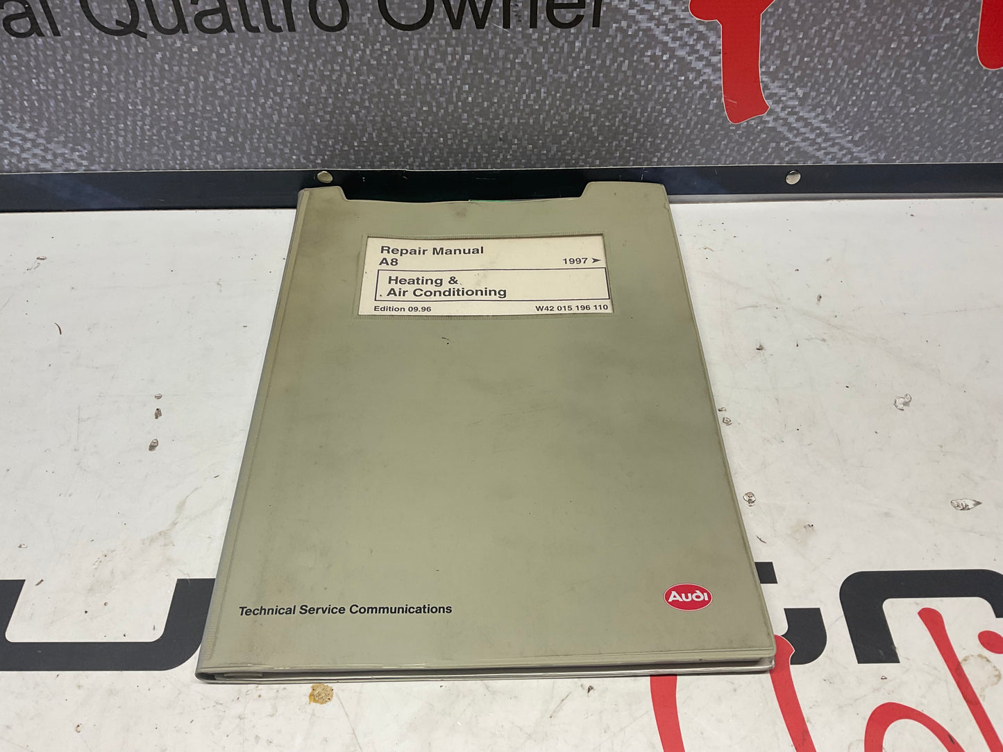1997-2000 A8 Heating & AC Repair Manual W42015196110  D2
