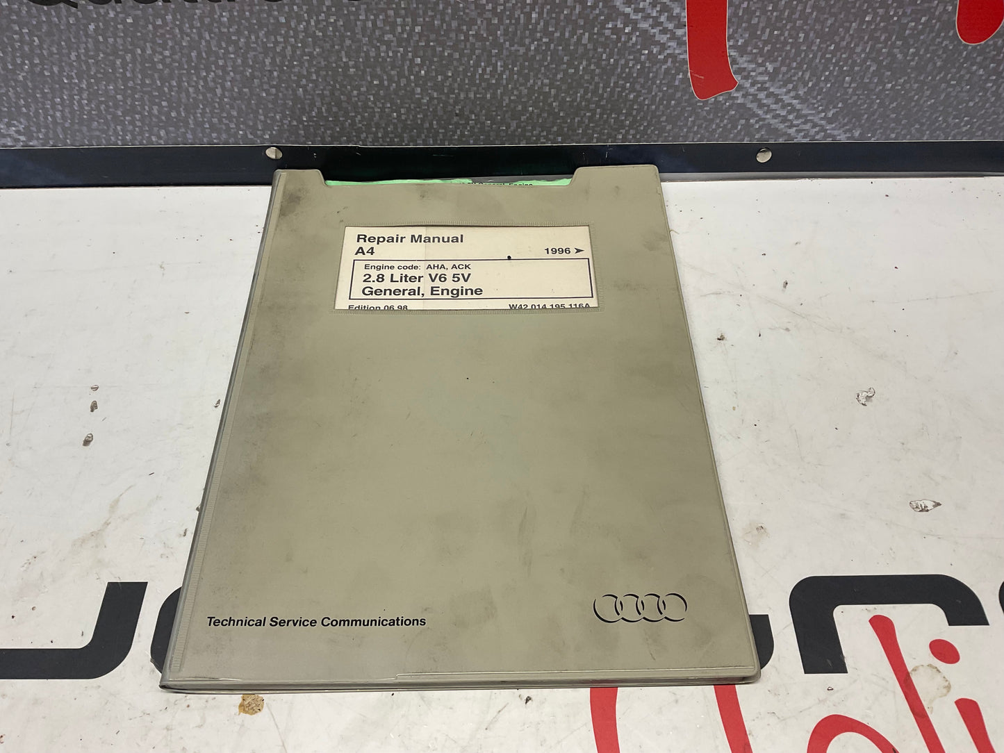 1996-99 A4 2.8L V6 5V General Engine Repair Manual Set of 2  W42014195116-116A