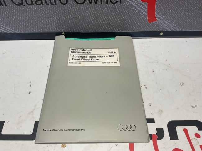 1992-98 100/S4/A6/S6 Automatic Transmission 097 FWD Repair Manual W42013195116  C4