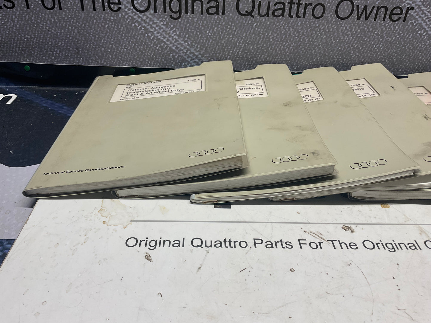 1998-02 A6 Factory Workshop Repair Manual 11 Volume Set W42018197102-115  C5