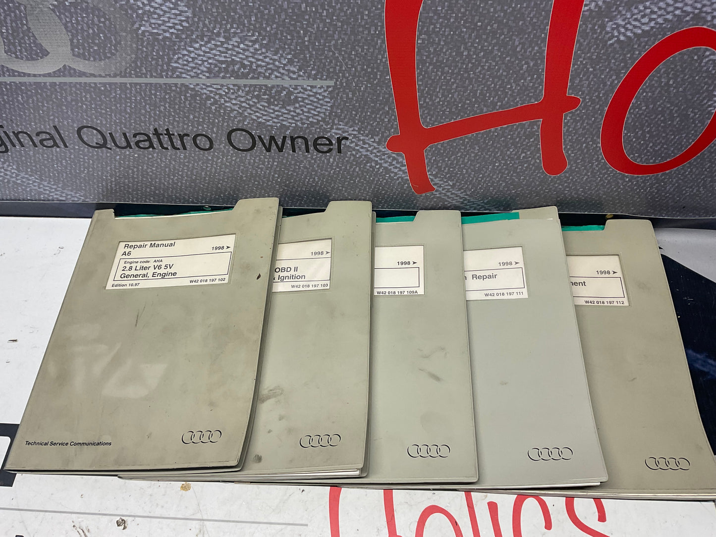 1998-02 A6 Factory Workshop Repair Manual 11 Volume Set W42018197102-115  C5