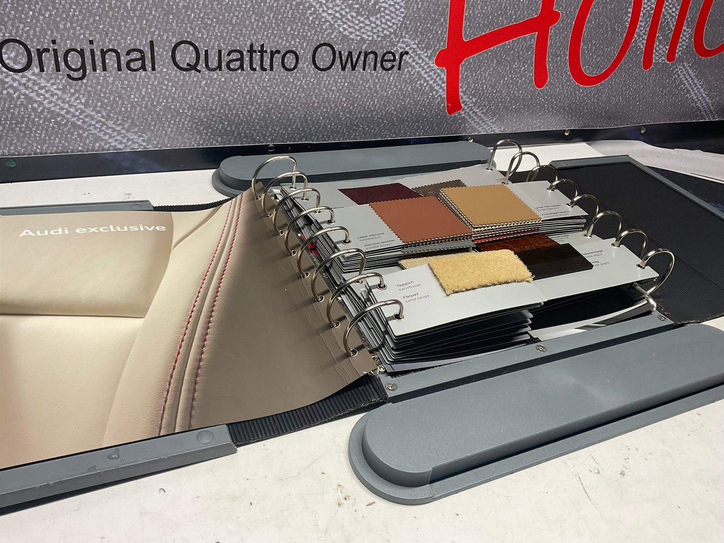 2004 Audi Exclusive Dealer Options Sales Swatch Packet Case