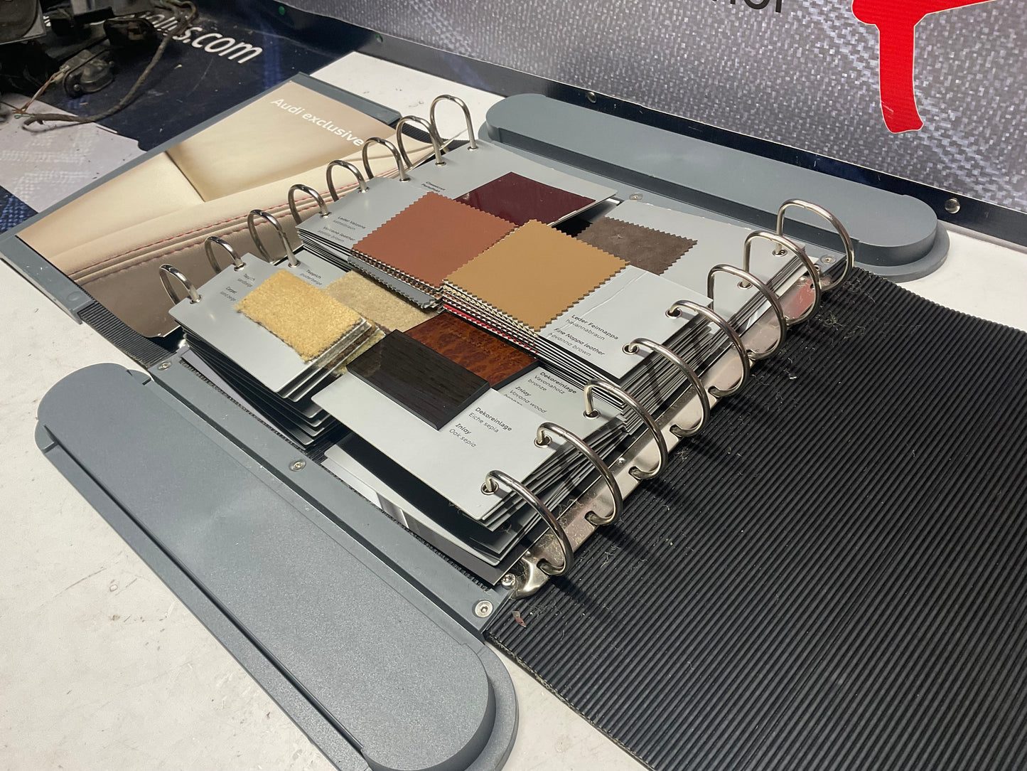 2004 Audi Exclusive Dealer Options Sales Swatch Packet Case