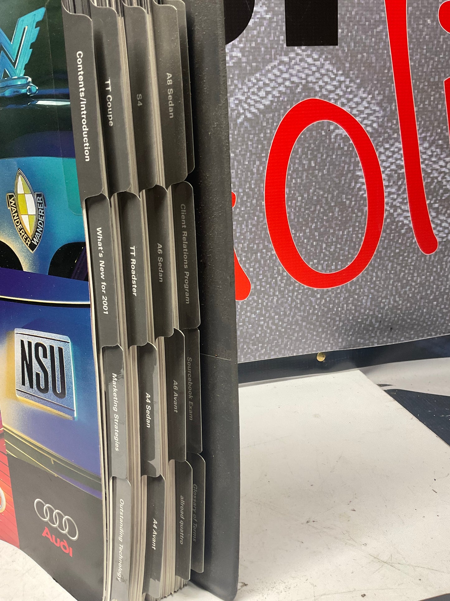 2001 Audi Dealer Model Specifications Sales Packet Manual