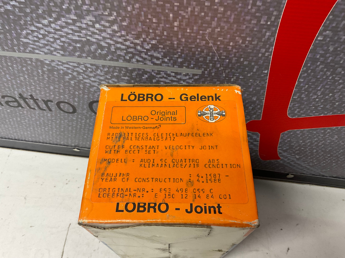 Front Axle CV Joint Kit NOS 893498099C  B3