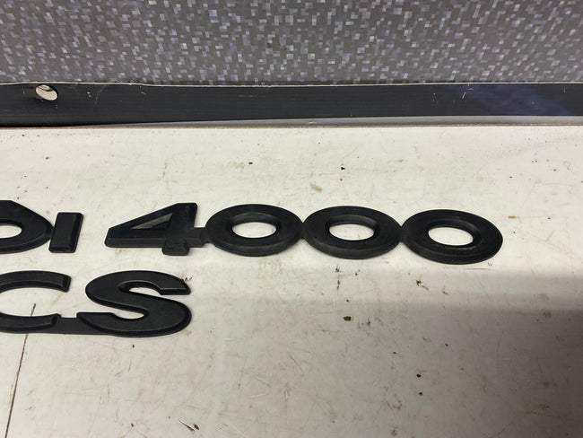 Trunk Lid Badges Audi 4000 CS  Black  B2