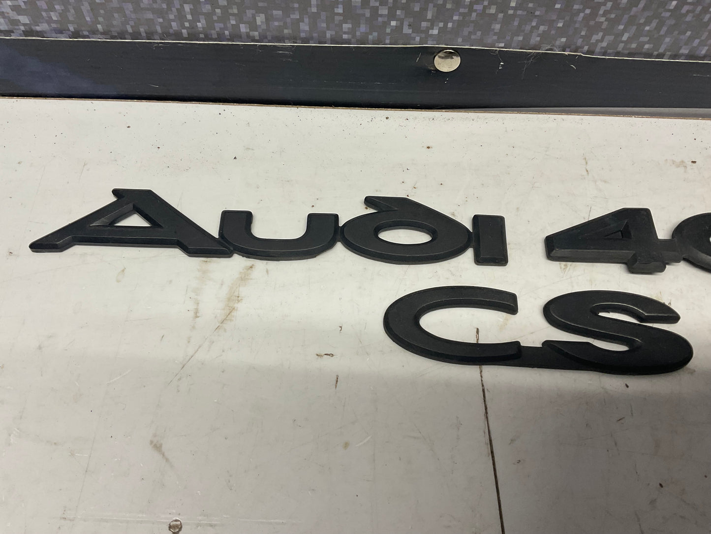 Trunk Lid Badges Audi 4000 CS  Black  B2