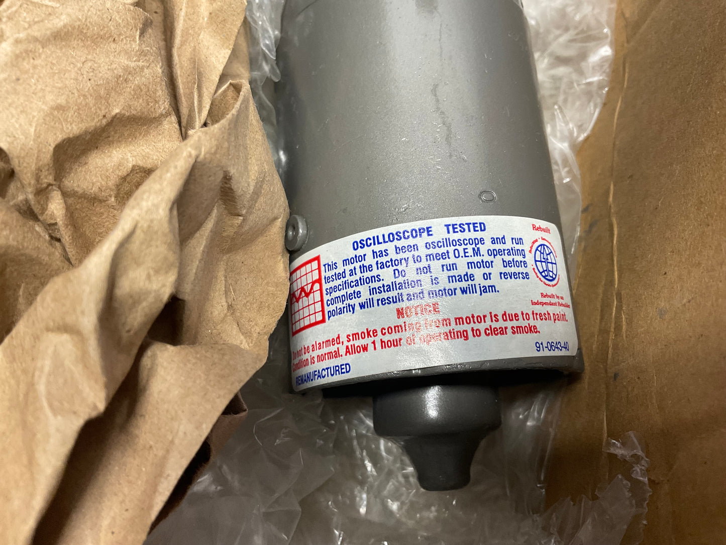 Rear Windshield Wiper Motor NEW 811955113LX  B2