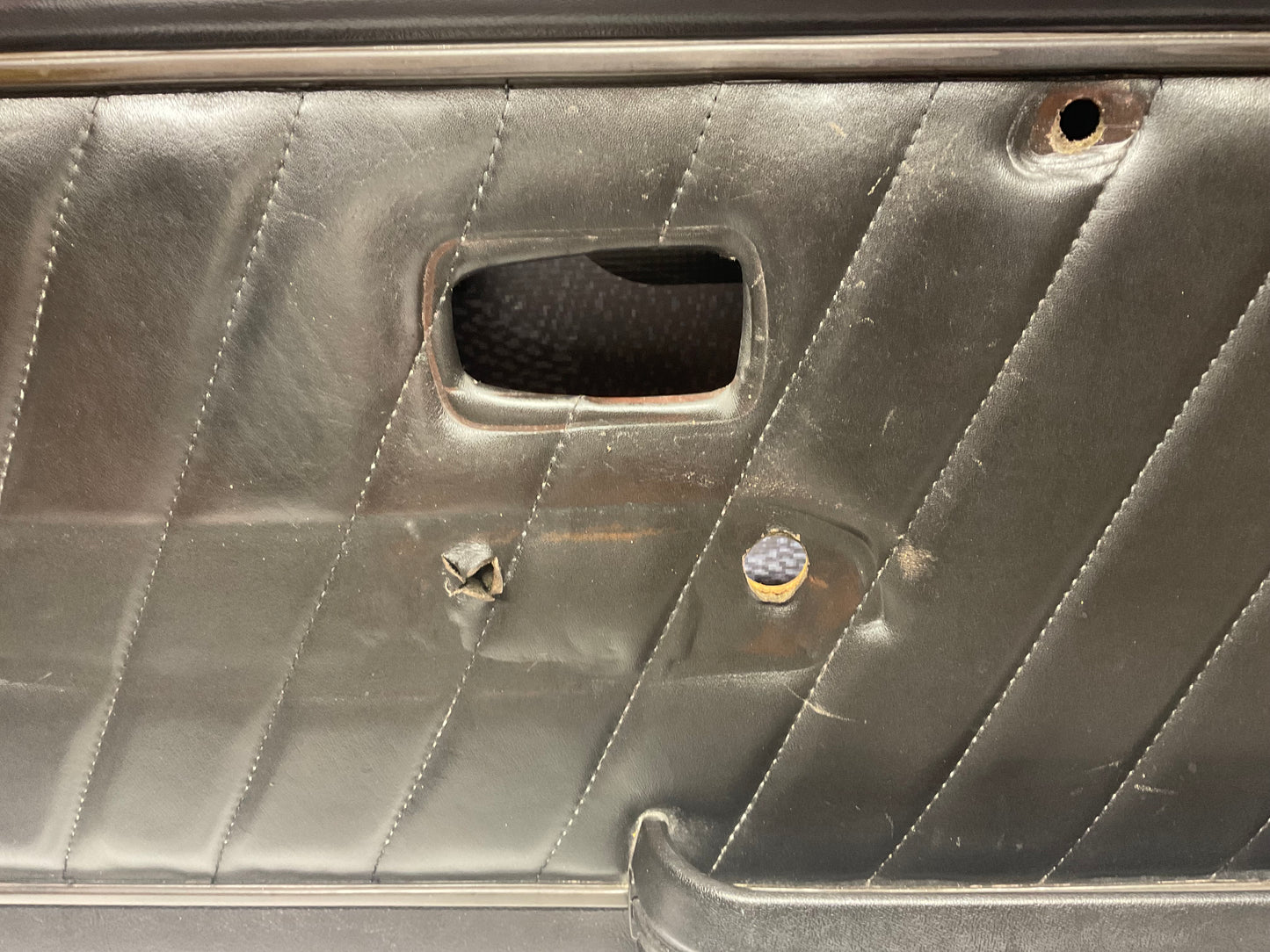 Driver Door Panel Left 813867105  B2 Ur Quattro Coupe Brown Leather