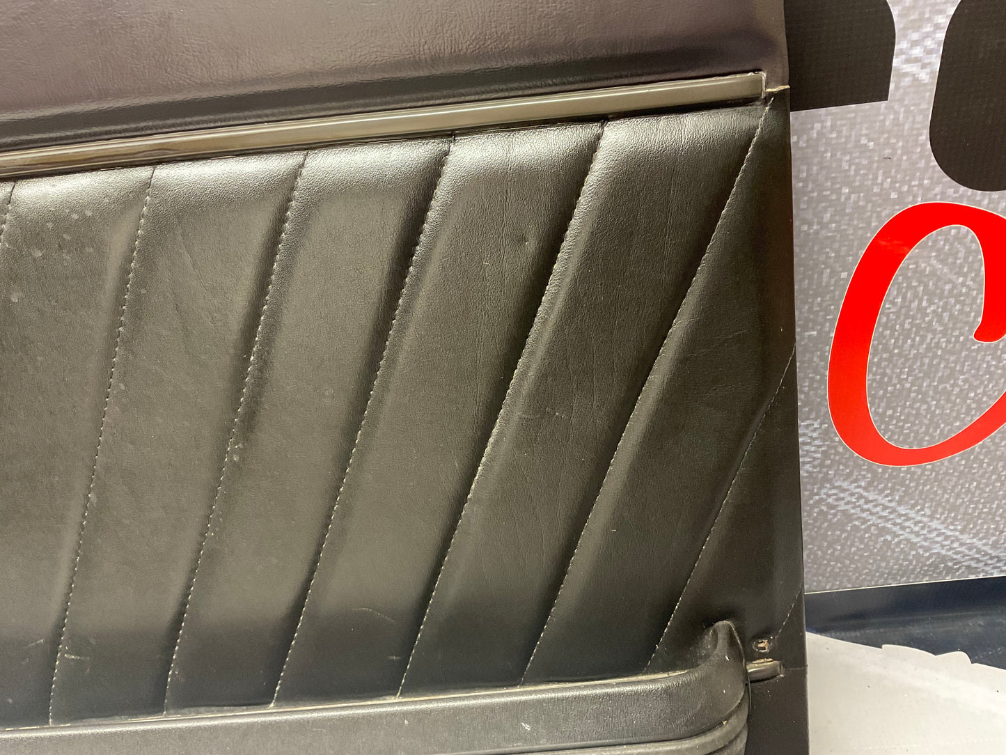 Driver Door Panel Left 813867105  B2 Ur Quattro Coupe Brown Leather