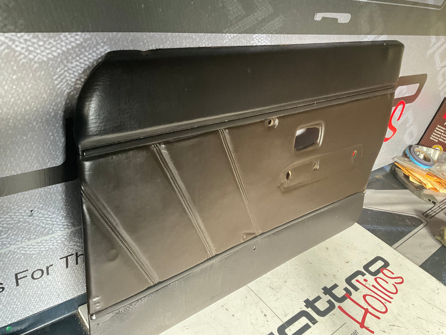 Passenger Front Door Panel Right  813867356A  Chocolate Brown Leather  B2