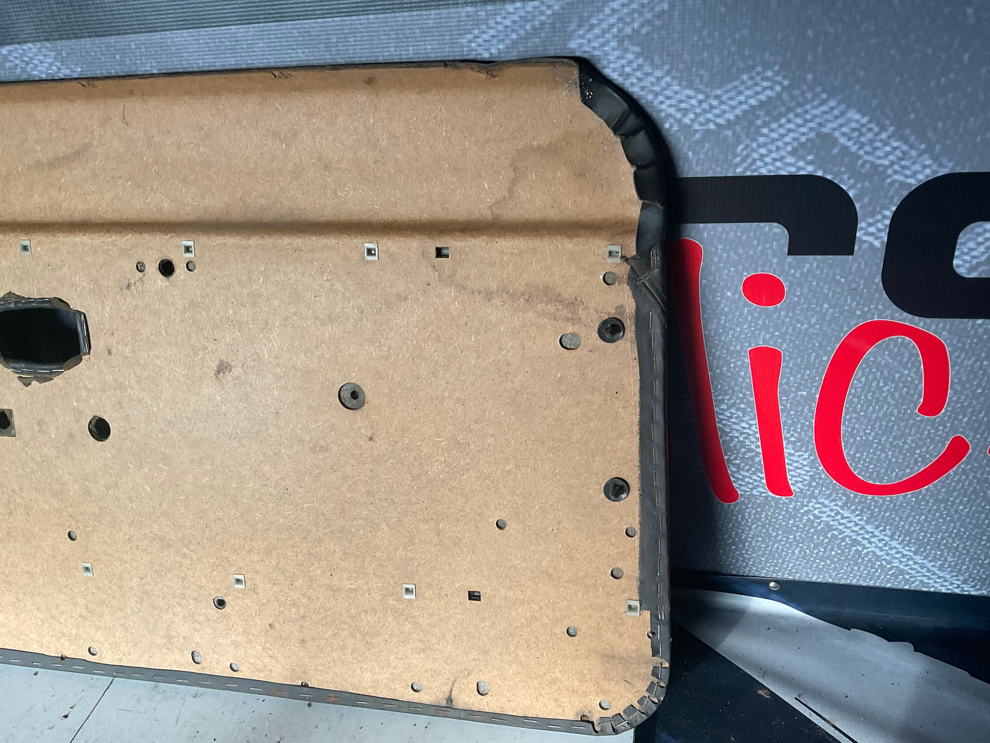 Passenger Front Door Panel Right  813867356A  Chocolate Brown Leather  B2