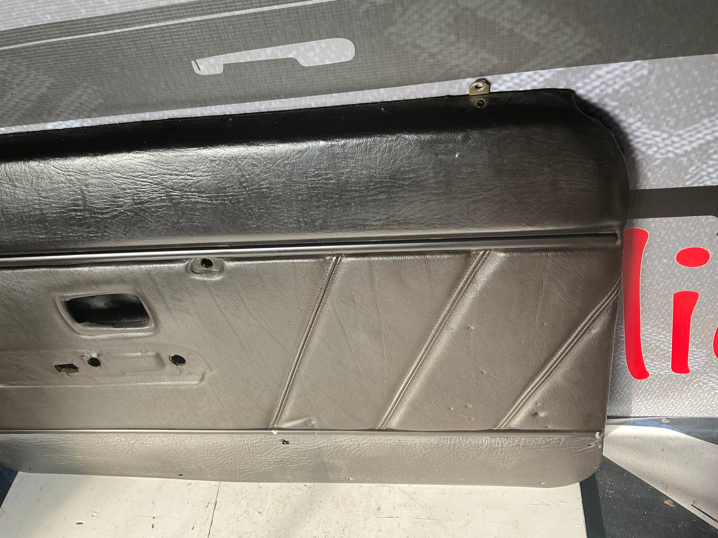 Driver Front Door Panel Left  813867355A  Chocolate Brown Leather  B2