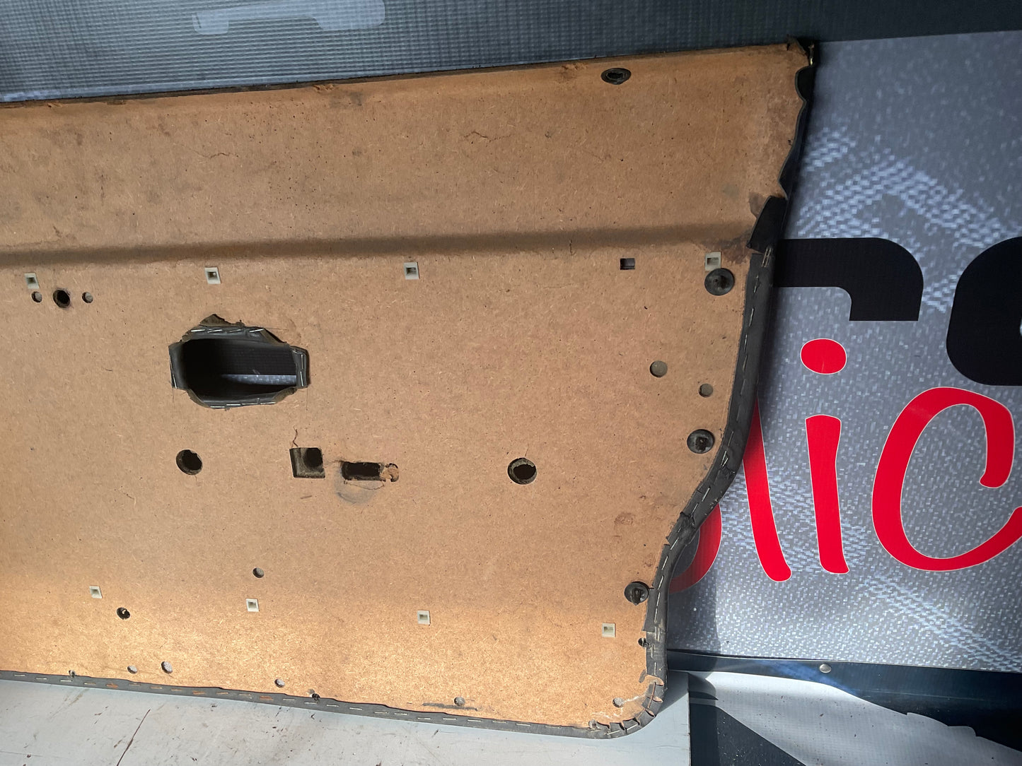 Driver Front Door Panel Left  813867355A  Chocolate Brown Leather  B2