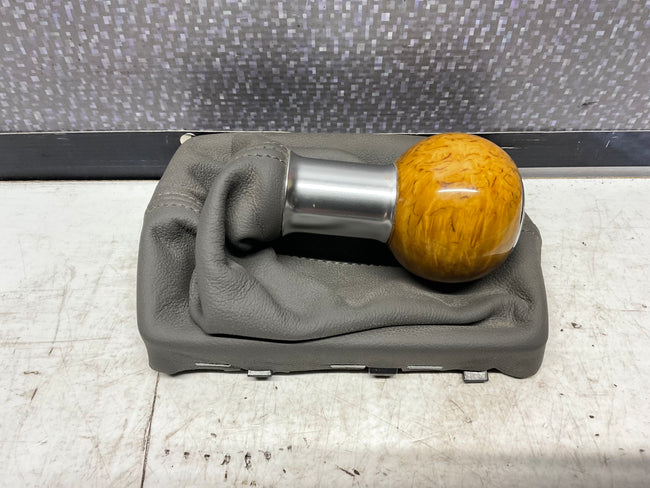 Shifter Leather Boot/Frame/Knob 6 Speed Gray NOS  4F0863267B  C5