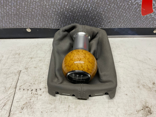 Shifter Leather Boot/Frame/Knob 6 Speed Gray NOS  4F0863267B  C5