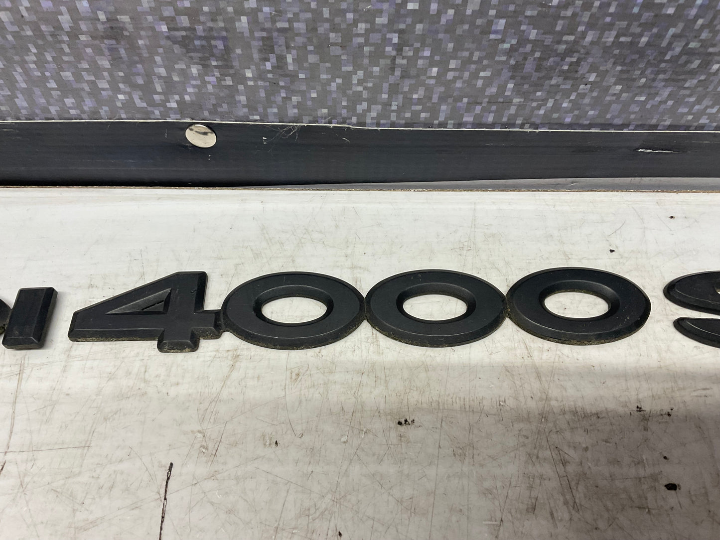 Trunk Lid Badges Audi 4000 S  Black  B2