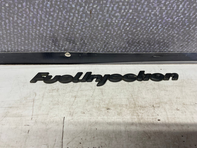 Trunk Lid Fuel Injection Badge  B2  Black