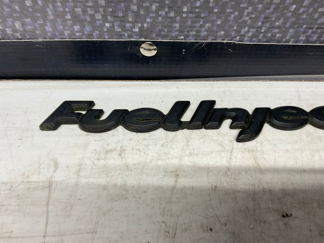 Trunk Lid Fuel Injection Badge  B2  Black
