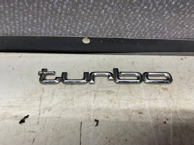 Trunk Lid Badge TURBO C3  Chrome