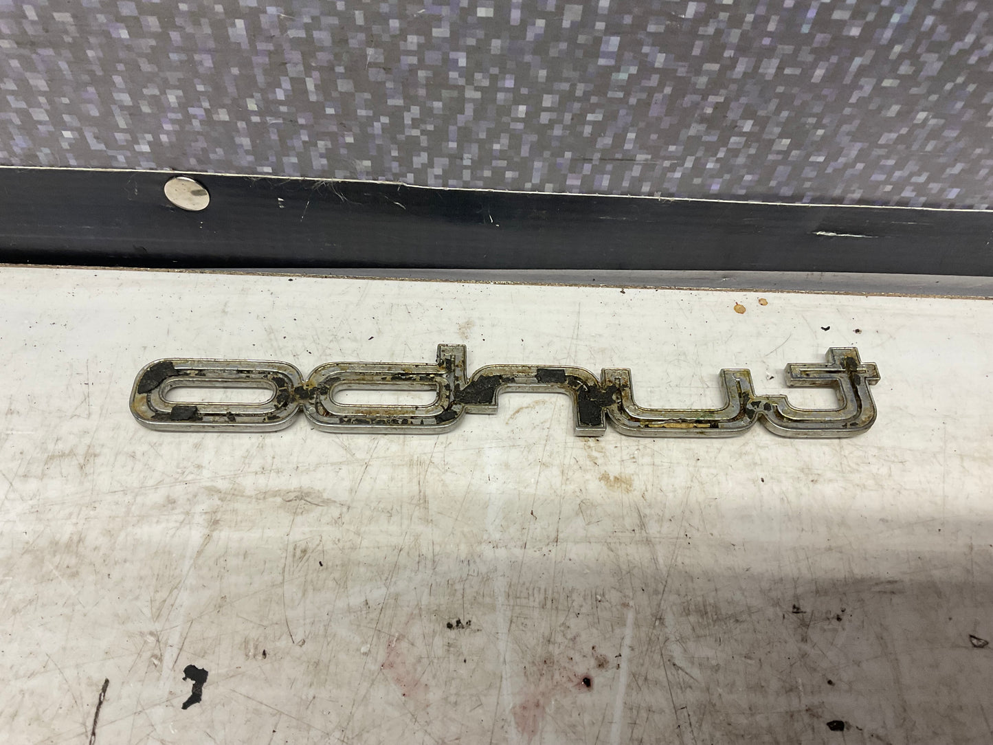 Trunk Lid Badge TURBO C3  Chrome
