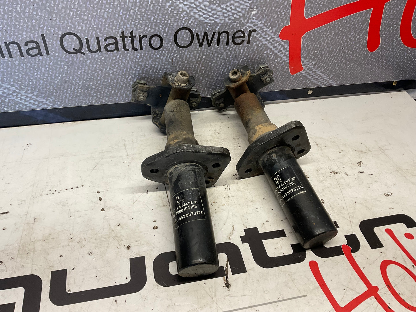 Rear Bumper Shock Set Left & Right  443807377C  C3