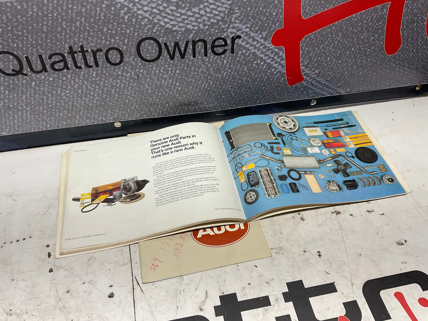 1987 Audi 4000/4000 Quattro Owners Manual B2