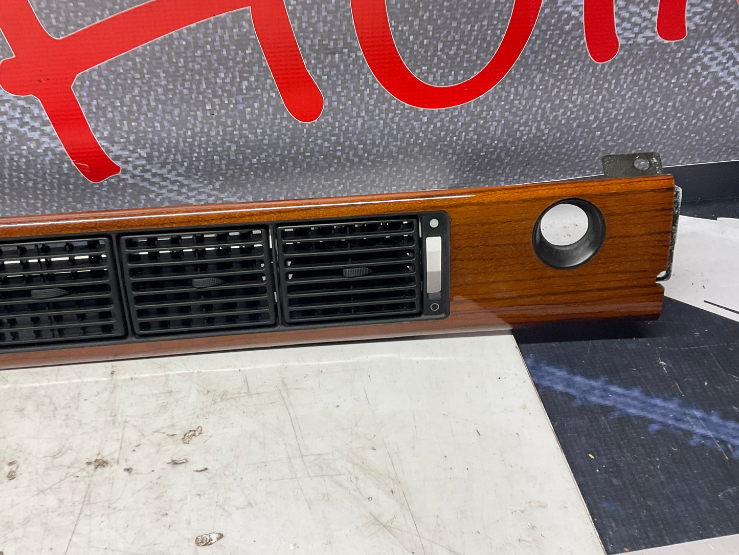 Dashboard Air Vent Zebrano Wood Trim Center Bezel 447853192 C3  200