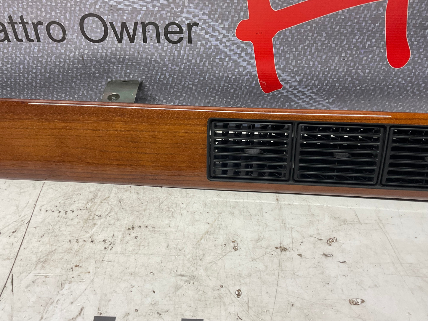 Dashboard Air Vent Zebrano Wood Trim Center Bezel 447853192 C3  200