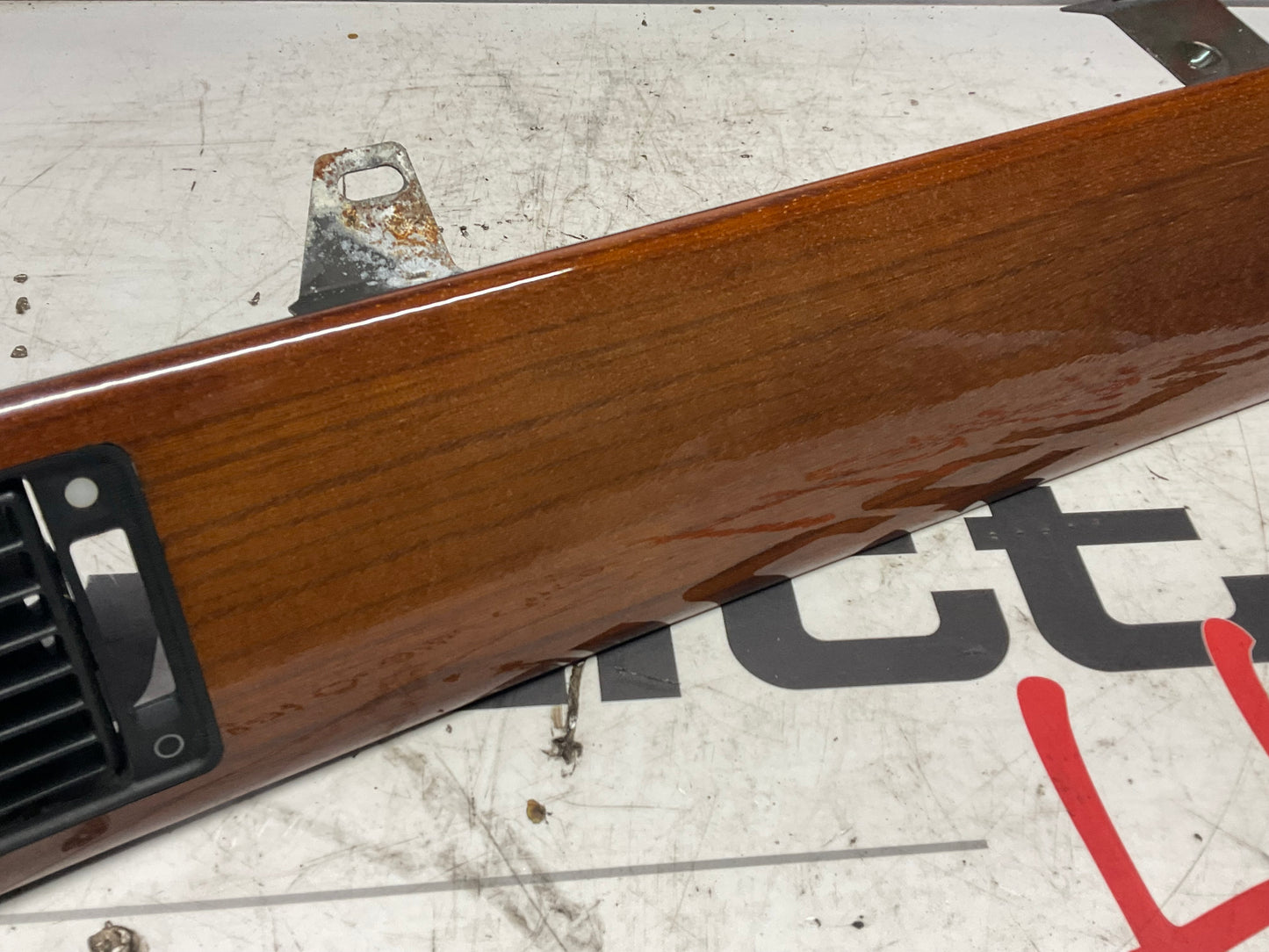 Dashboard Air Vent Zebrano Wood Trim Center Bezel 447853192 C3  200