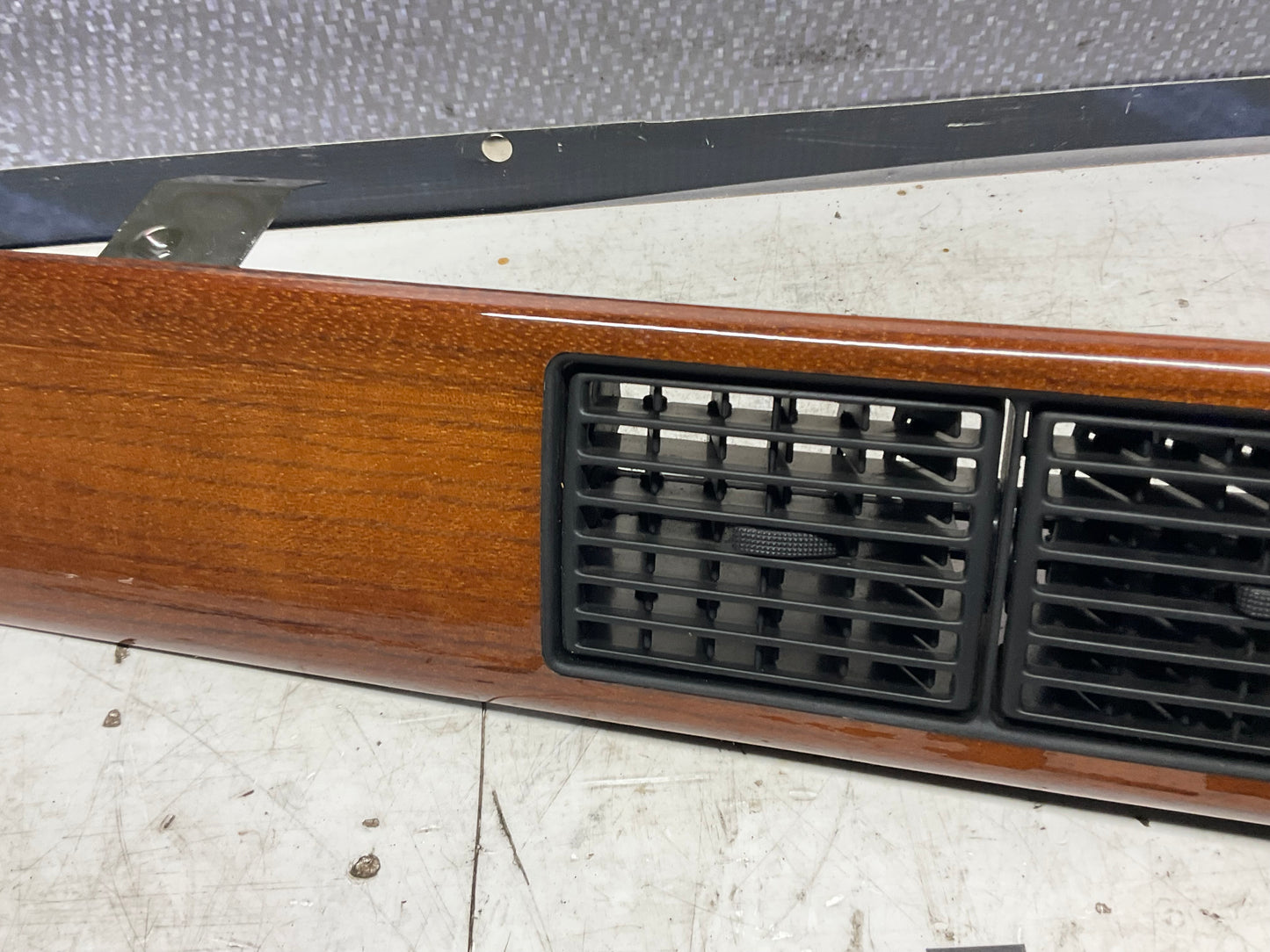 Dashboard Air Vent Zebrano Wood Trim Center Bezel 447853192 C3  200