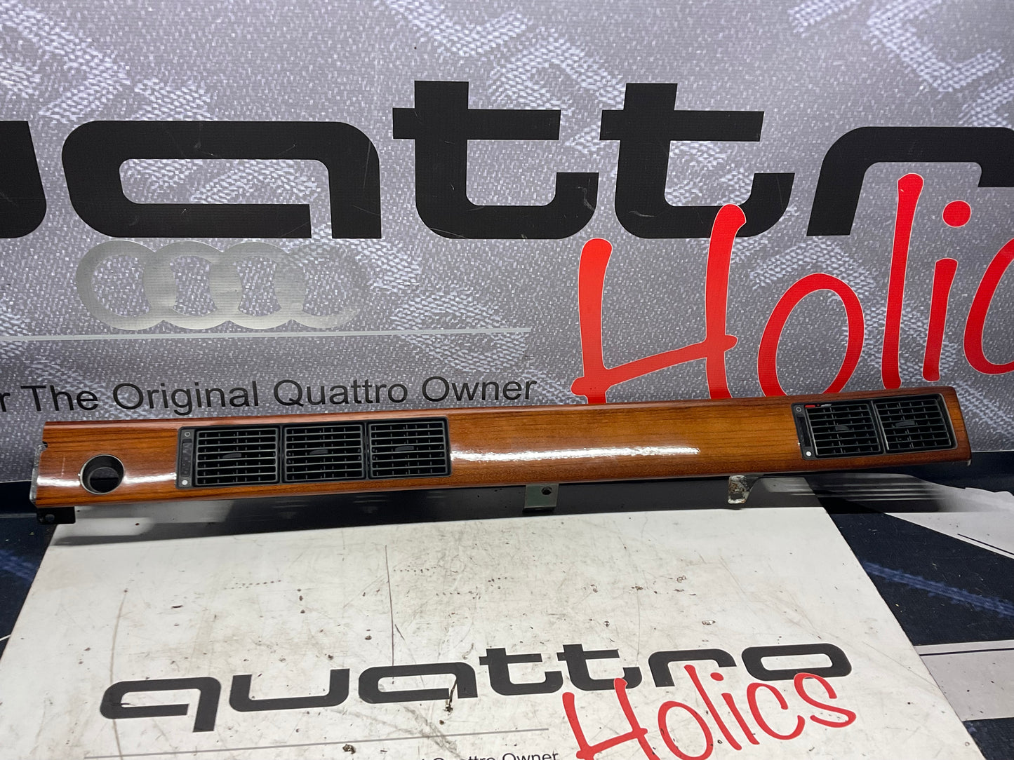 Dashboard Air Vent Zebrano Wood Trim Center Bezel 447853192 C3  200