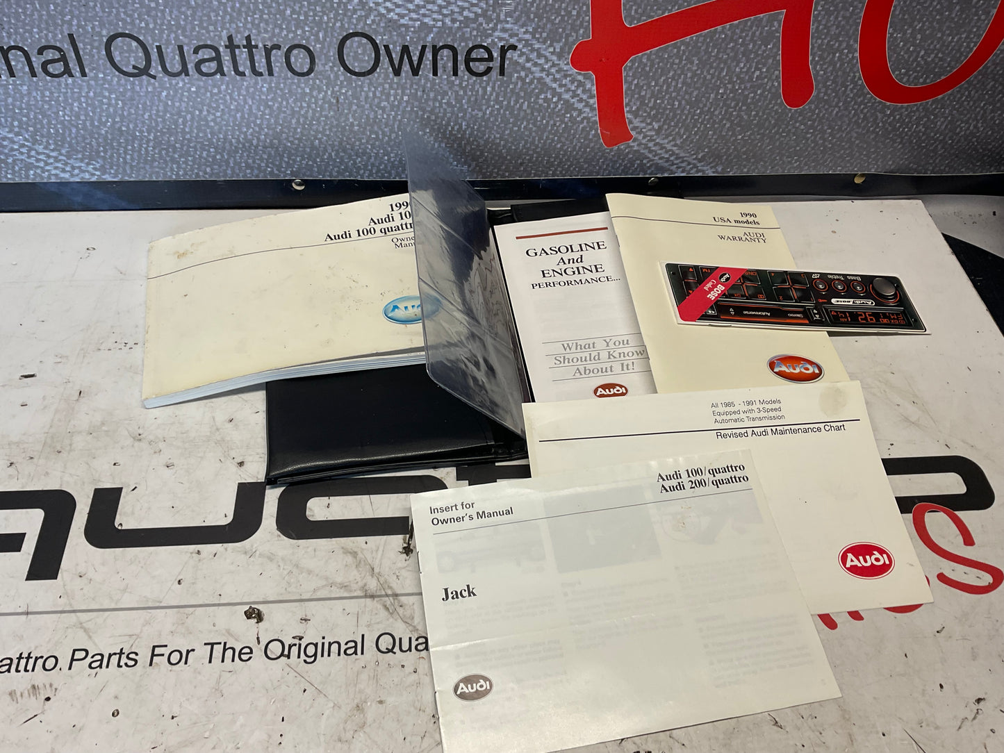 1990 100 Quattro Owners Manual complete