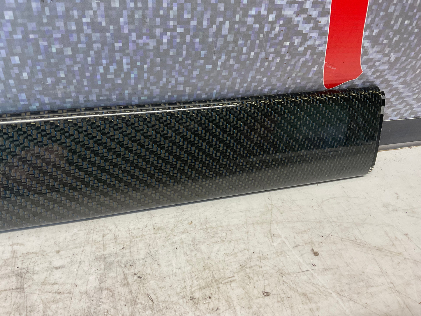 Passenger Rear Door Panel Carbon Fiber Trim Right  4A0867420  C4  UrS4
