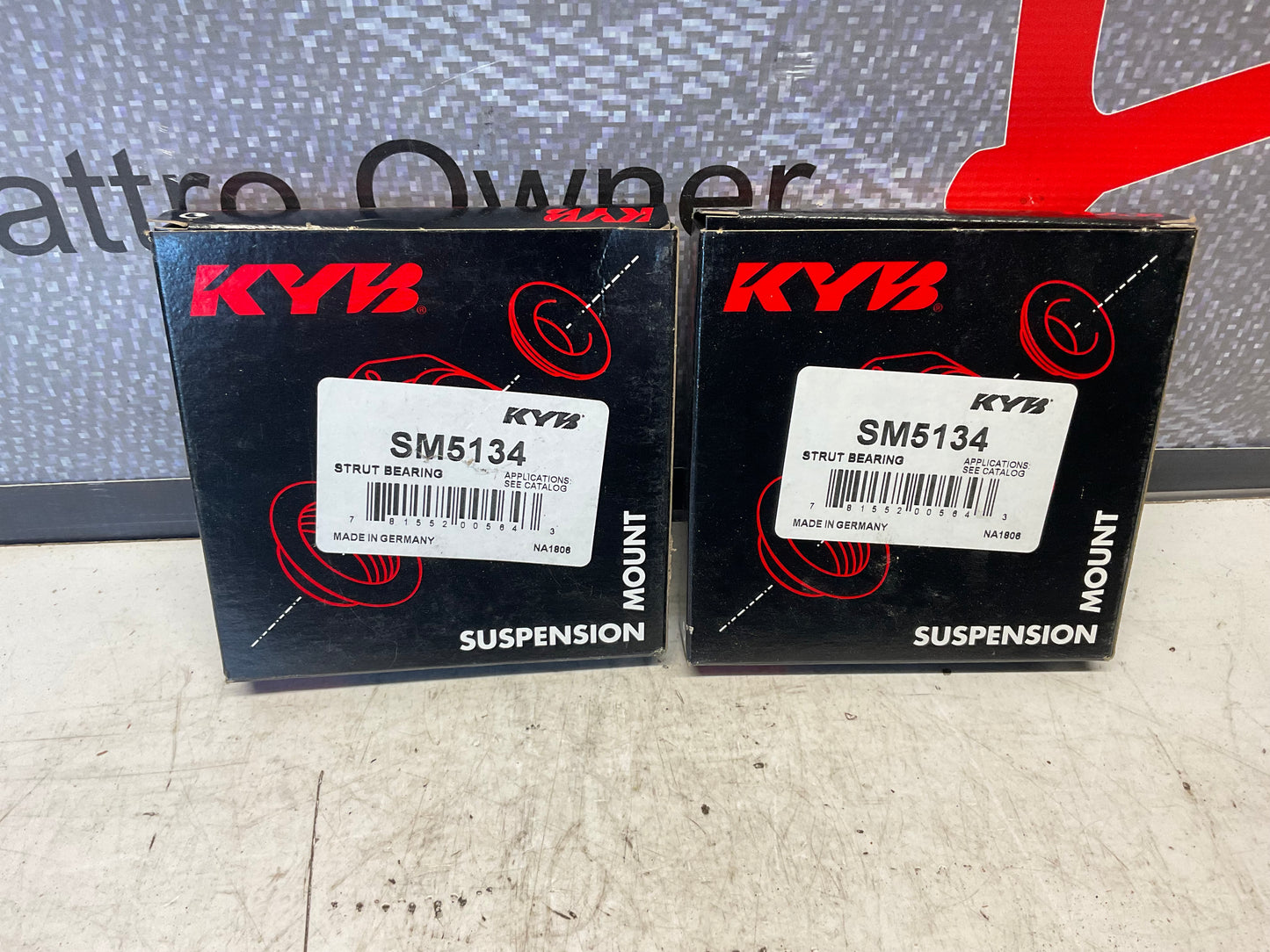 Front Strut Mount Bearing Pair  4A0412249  C4  KYB