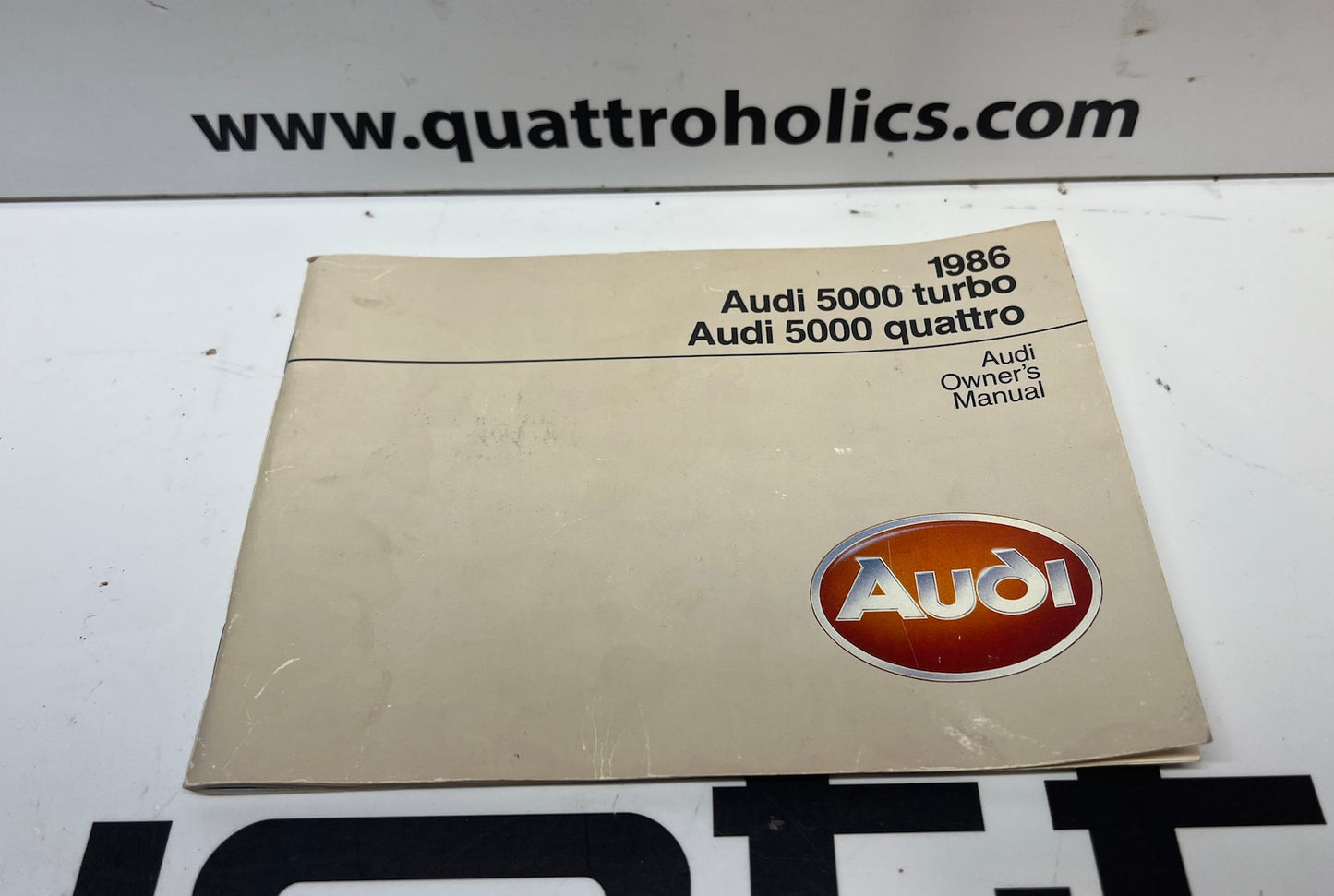 1986 5000 Quattro Owners Manual