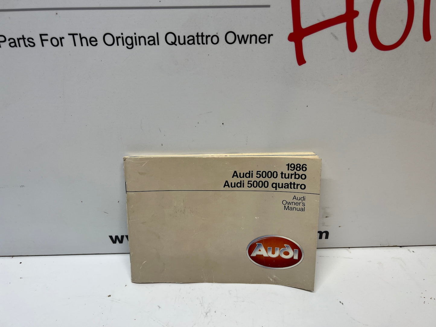 1986 5000 Quattro Owners Manual