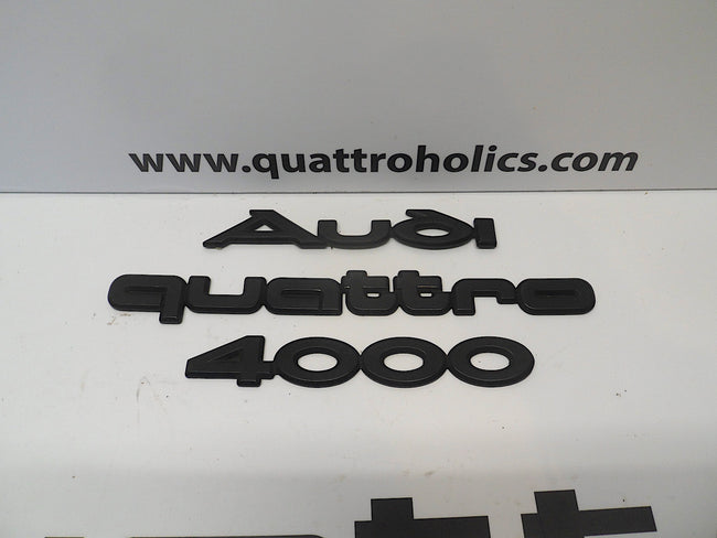 Trunk Badges 4000 Quattro