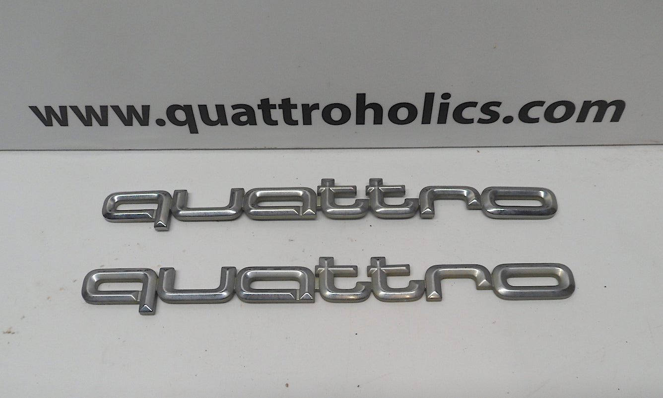 Rear Quattro Badges