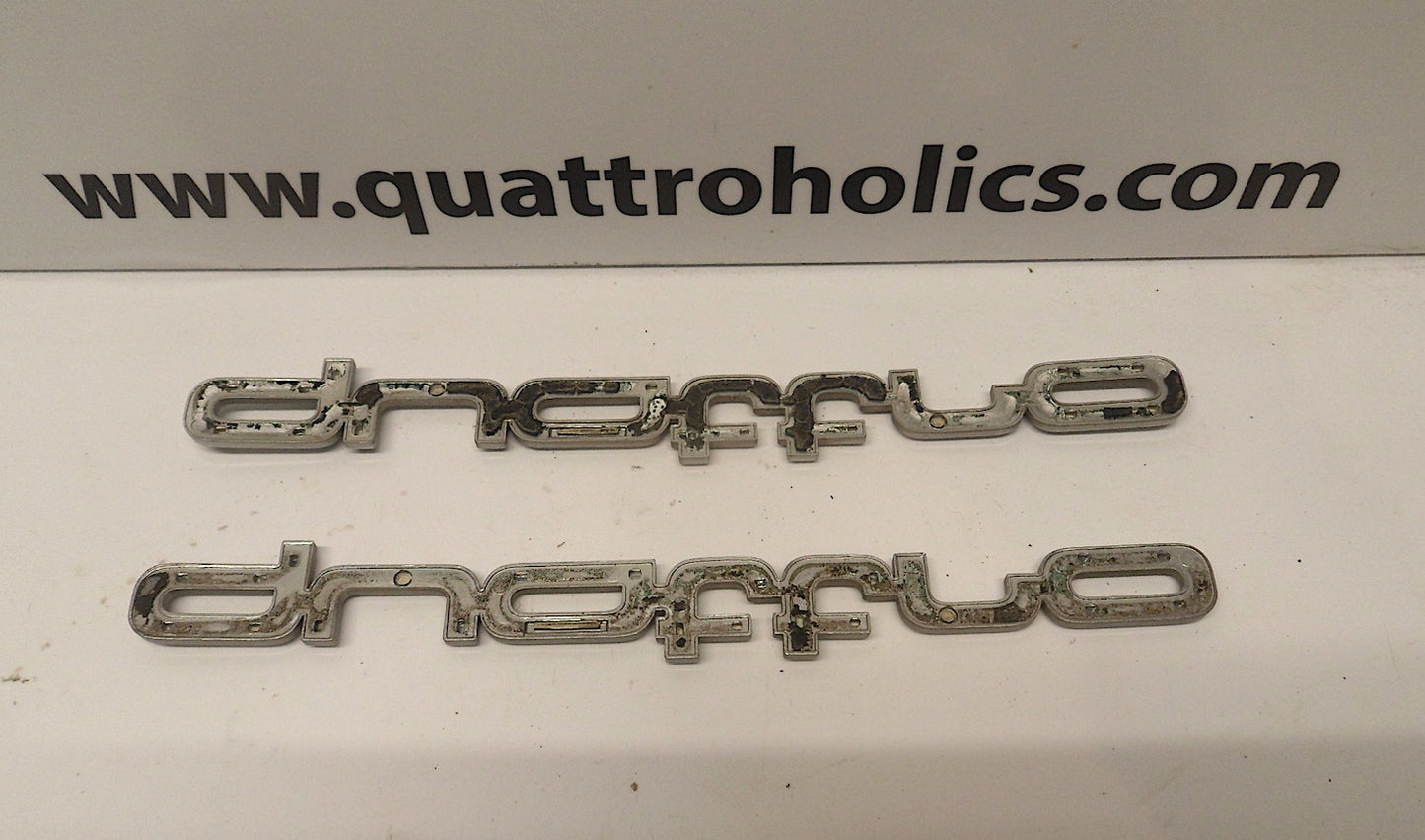 Rear Quattro Badges