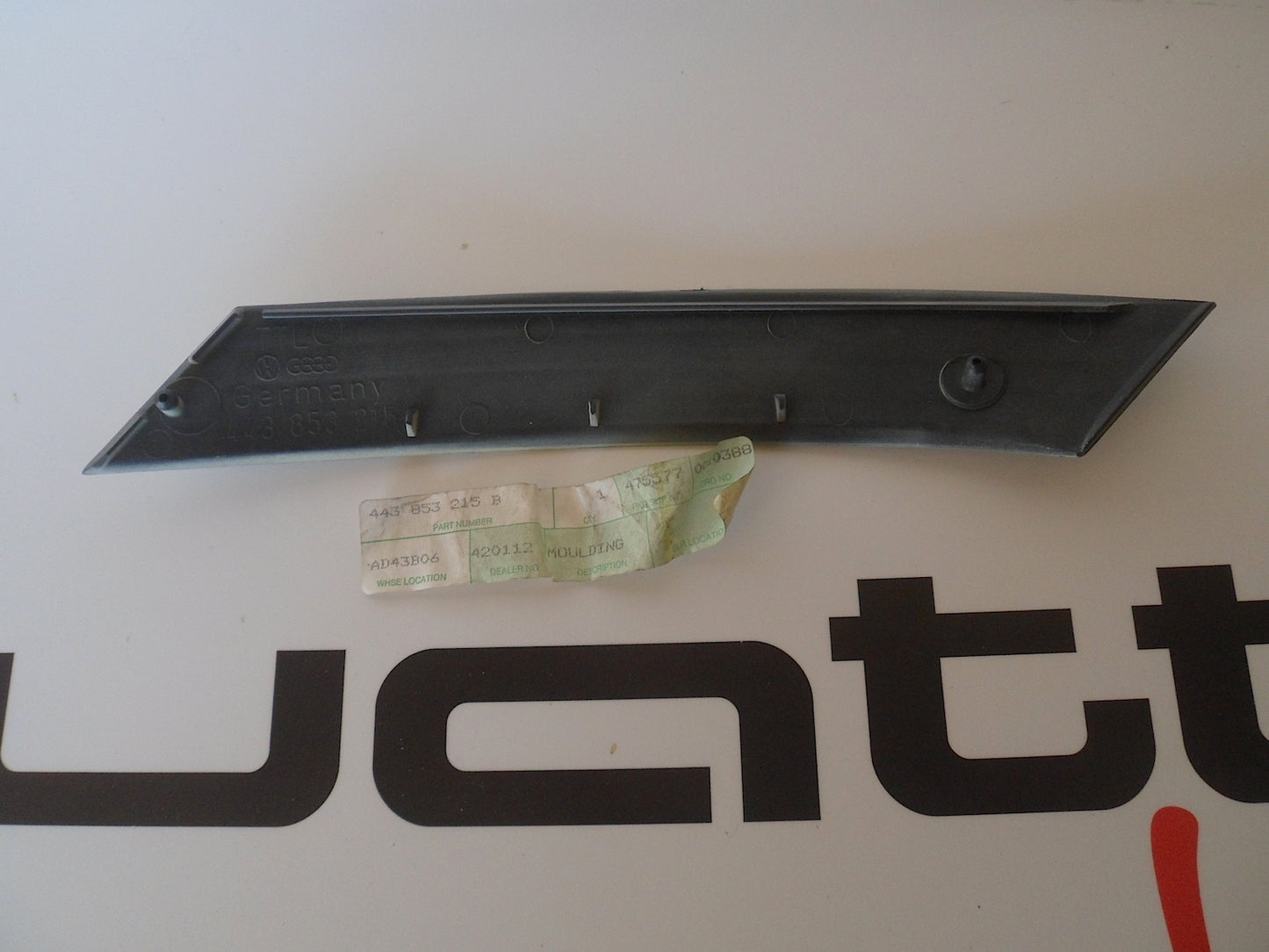 Rear D-Pillar Moulding 443853215B NOS