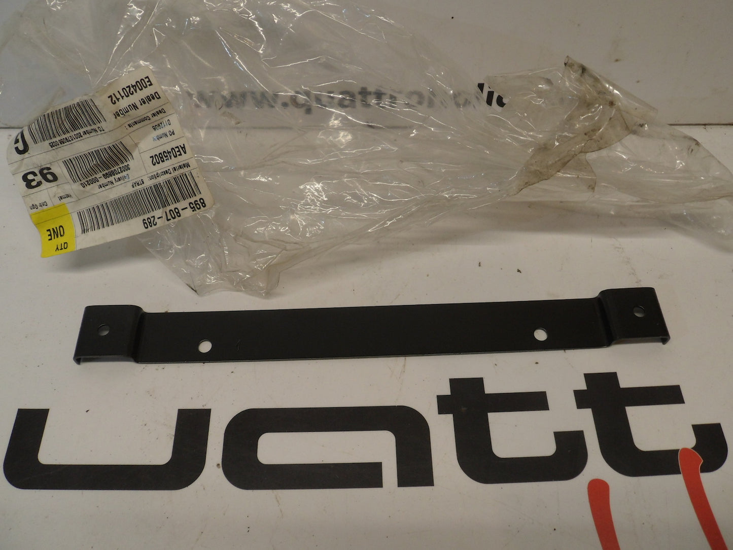 License Plate Bracket Strap 895807289 NOS
